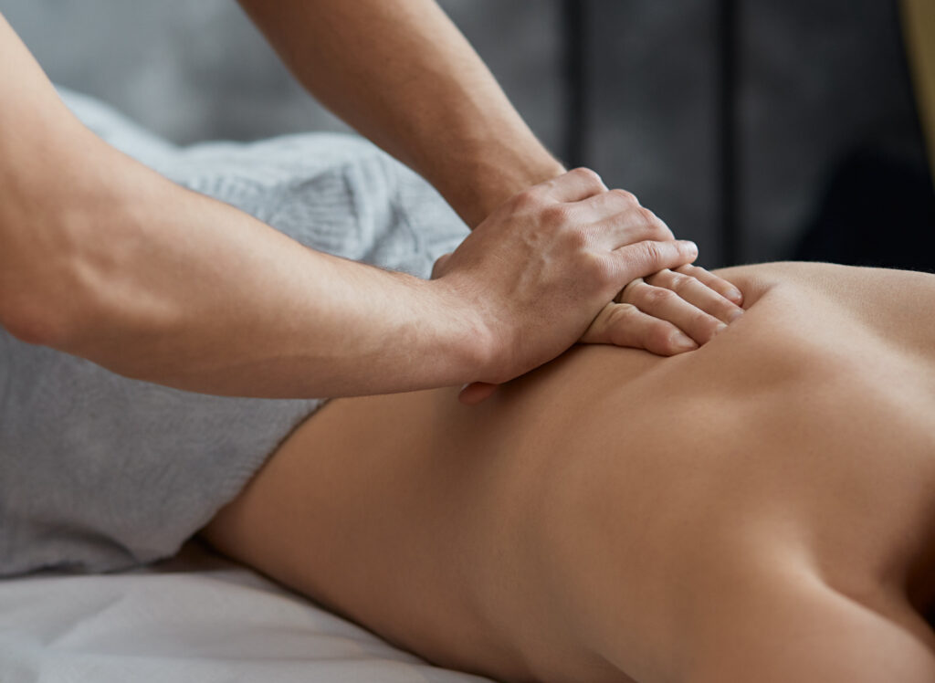 man receiving massage